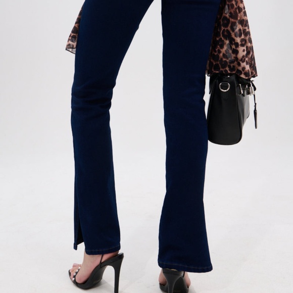 CORSET WAISTED FLARE DENIM - XL - Picture 1 of 2